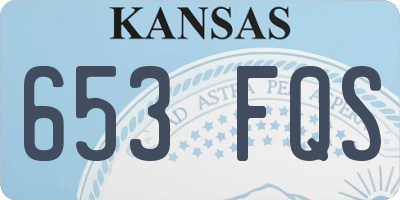 KS license plate 653FQS
