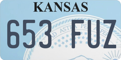 KS license plate 653FUZ