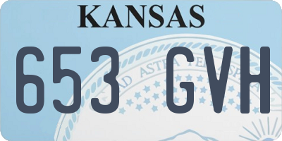 KS license plate 653GVH