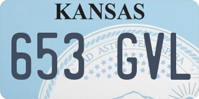 KS license plate 653GVL