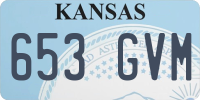 KS license plate 653GVM