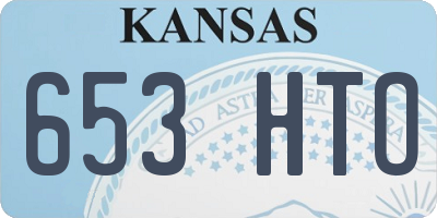 KS license plate 653HTO