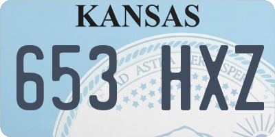 KS license plate 653HXZ