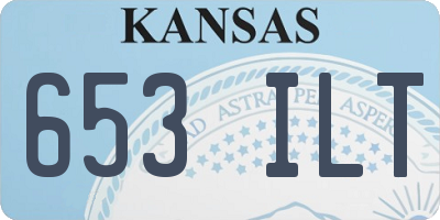 KS license plate 653ILT
