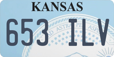 KS license plate 653ILV