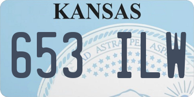 KS license plate 653ILW