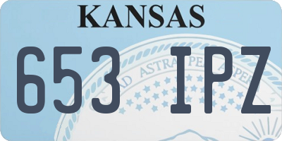 KS license plate 653IPZ