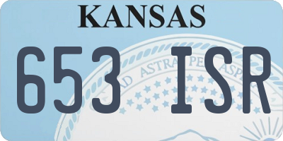 KS license plate 653ISR