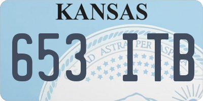 KS license plate 653ITB