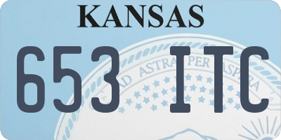 KS license plate 653ITC