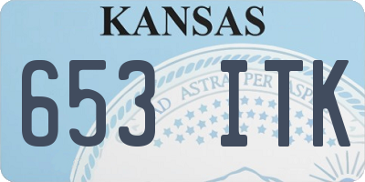 KS license plate 653ITK