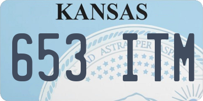 KS license plate 653ITM