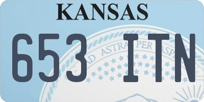 KS license plate 653ITN