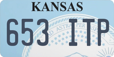 KS license plate 653ITP
