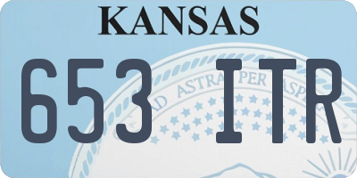 KS license plate 653ITR