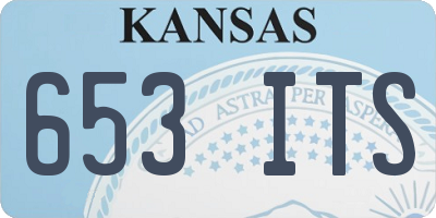 KS license plate 653ITS