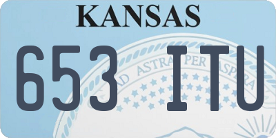 KS license plate 653ITU