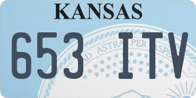 KS license plate 653ITV