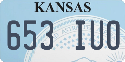 KS license plate 653IUO