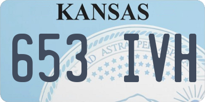 KS license plate 653IVH
