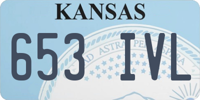 KS license plate 653IVL