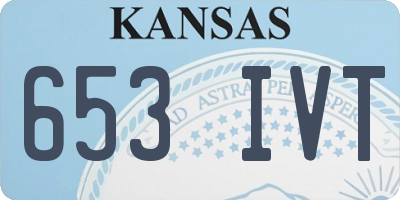KS license plate 653IVT