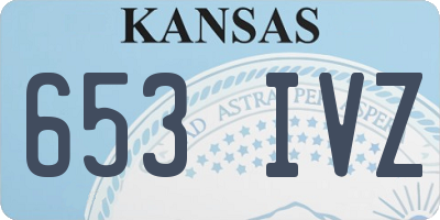 KS license plate 653IVZ