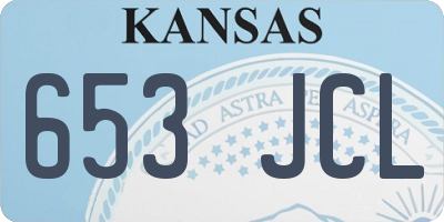 KS license plate 653JCL