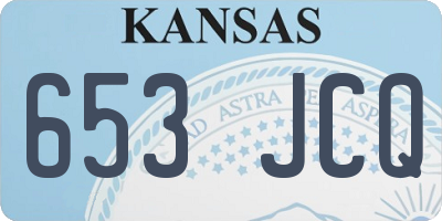KS license plate 653JCQ