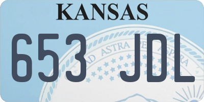 KS license plate 653JDL