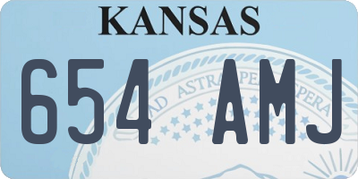 KS license plate 654AMJ