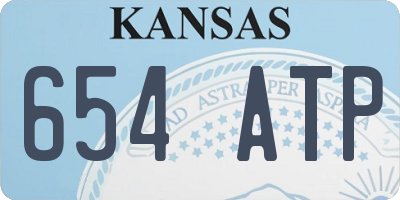 KS license plate 654ATP