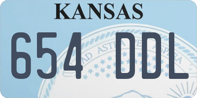 KS license plate 654DDL