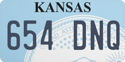 KS license plate 654DNQ