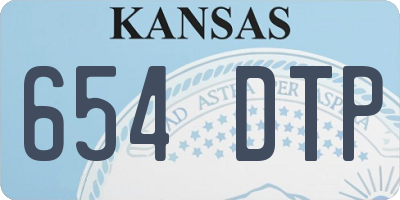 KS license plate 654DTP