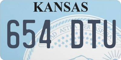 KS license plate 654DTU