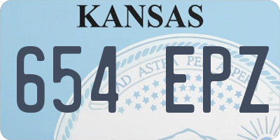 KS license plate 654EPZ