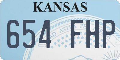 KS license plate 654FHP