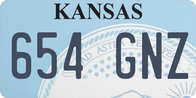 KS license plate 654GNZ
