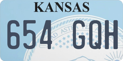 KS license plate 654GQH