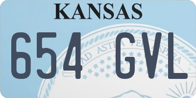 KS license plate 654GVL