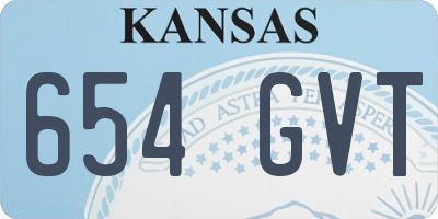 KS license plate 654GVT