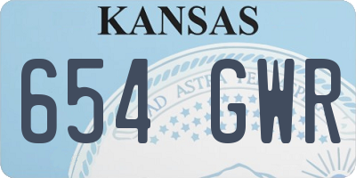 KS license plate 654GWR