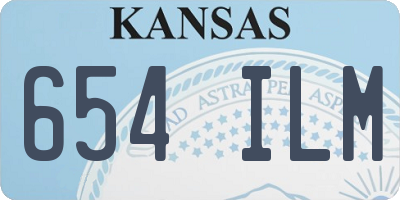 KS license plate 654ILM