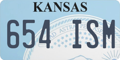 KS license plate 654ISM