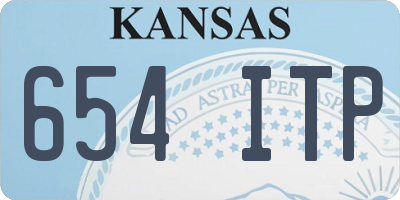 KS license plate 654ITP
