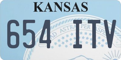 KS license plate 654ITV