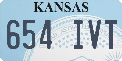 KS license plate 654IVT