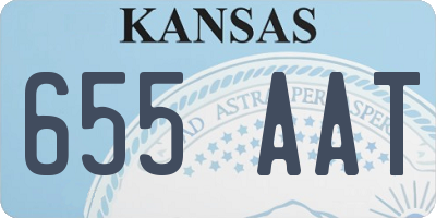 KS license plate 655AAT