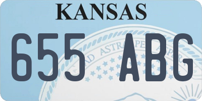 KS license plate 655ABG